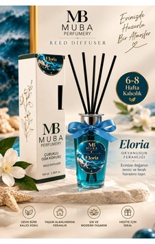 Eloria Premium Reed Diffuser 100 Ml Okyanus, Yağmur Ve Orman Notaları 6-8 Hafta Kalıcılık Lüks Ve Ferahlatıcı Koku - 922849840 Okyanus