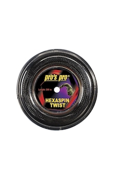 Pros Pro Hexaspin Twist 1,25 Mm. Raket Kordajı 200 Metre Siyah Pros Pro Hexaspin Twist 1,25 Mm. Raket Kordajı 200 Metre Siyah