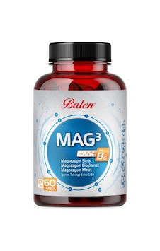 Balen Mag 3 Magnezyum Sitrat Bisglisinat Malat 679 Mg Takviye Edici Gıda 60 Kapsül Balen Mag 3 Magnezyum Sitrat Bisglisinat Malat 679 Mg Takviye Edici Gıda 60 Kapsül