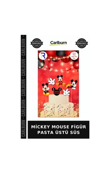 Özel Seri Mickey Mouse Figür Pasta Üstü Süs Parti Sunum Figürlü +3 Özel Seri Mickey Mouse Figür Pasta Üstü Süs Parti Sunum Figürlü +3