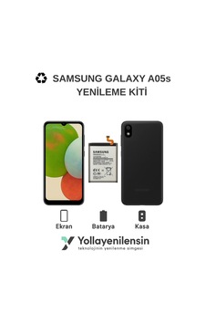 Samsung Galaxy A05s Kiti Ekran + Batarya + Arka Kasa Model Uyumlu, Yüksek Kalite Parçal Samsung Galaxy A05s Kiti Ekran + Batarya + Arka Kasa Model Uyumlu, Yüksek Kalite Parçal