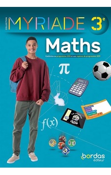 Maths 3e Myriade 9782047338193