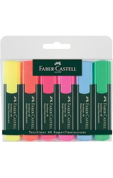 Faber-Castell Fosforlu Kalem 6'lı Poşet – Canlı Renkler, Ergonomik Tasarım, Dayanıklı Çok Renkli Faber-Castell Fosforlu Kalem 6'lı Poşet – Canlı Renkler, Ergonomik Tasarım, Dayanıklı Çok Renkli