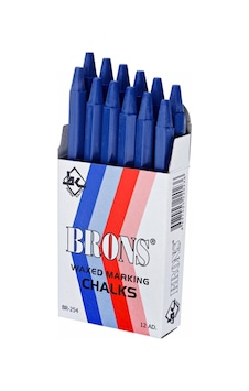 Brons Tebeşir Yuvarlak Yağlı Mavi 12 Li Br-254 Brons Tebeşir Yuvarlak Yağlı Mavi 12 Li Br-254