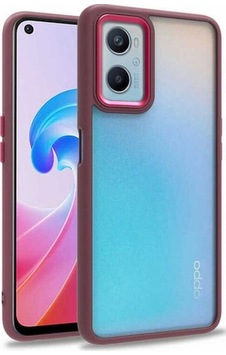 Oppo A76 Kılıf Zore Flora Kapak Kırmızı Oppo A76 Kılıf Zore Flora Kapak Kırmızı
