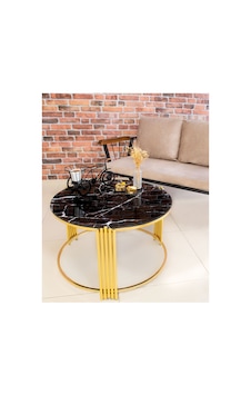 Lioon Art Piano Siyah Mermer Cam Gold Orta Sehpa Zigon Gold Lioon Art Piano Siyah Mermer Cam Gold Orta Sehpa Zigon Gold