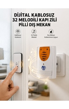 Kablosuz Kapı Zili Düzenli Ve Konforlu Yaşam Alanl Pızılı-6-ea82b