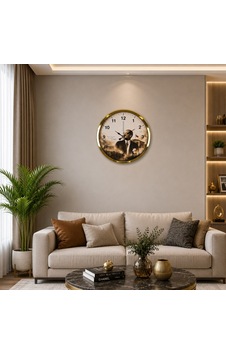 Büro Ev Ofis Dekoru İçin 40cm Golden Metal Cumhuriyet Işığı Duvar Saati Diğer Büro Ev Ofis Dekoru İçin 40cm Golden Metal Cumhuriyet Işığı Duvar Saati Diğer