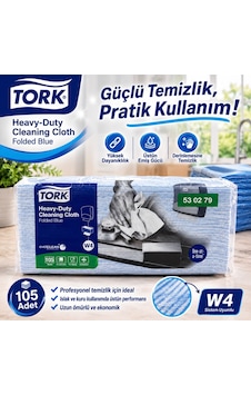 Tork Nonwoven Tem.bezı Z Katlı Mavı 105 Lı Ahşap