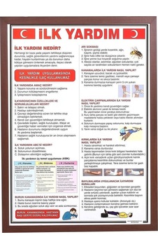 İlk Yardım Levhası Mdf Çerçeve