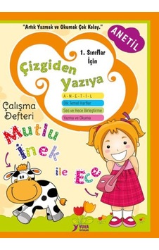 Çizgiden Yazıya Çalışma Defteri-dik Temel Harflerle - Ybve-728926