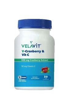 Velavit V Cranberry&Vit C 30 Kapsül Velavit V Cranberry&Vit C 30 Kapsül