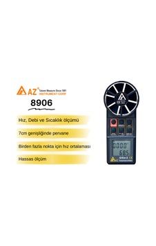 Az 8906 Profesyonel Hava Hızı Ve Hava Debisi Ölçer - 752764146 Az 8906 Profesyonel Hava Hızı Ve Hava Debisi Ölçer - 752764146