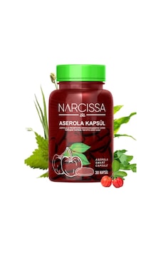 Narcissa Aserola Kapsulü & Probiyotik Mikroorganizma İçeren  30 Kapsül