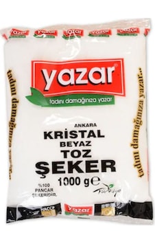 Yazar Poşet Toz Şeker Kristal 12 x 1 KG Yazar Poşet Toz Şeker Kristal 12 x 1 KG
