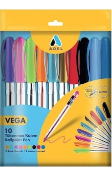 Adel Vega Tükenmez Kalem Karışk Renk