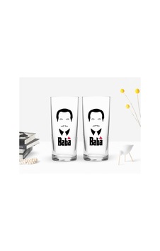 Bk Home Renkli Baskılı Godfather Baba Tasarımlı İkili Rakı Bardağı Bk Home Renkli Baskılı Godfather Baba Tasarımlı İkili Rakı Bardağı