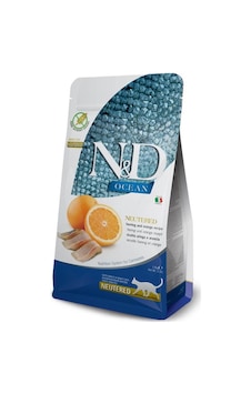 N&D Ocean Tahılsız Ringa Balıklı ve Portakallı Kısırlaştırılmış Yetişkin Kedi Maması 1500 G N&D Ocean Tahılsız Ringa Balıklı ve Portakallı Kısırlaştırılmış Yetişkin Kedi Maması 1500 G
