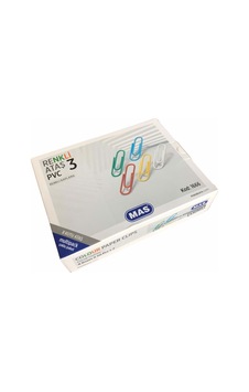Mas Multipack Renkli Ataş Pvc Kaplı 28 Mm. 400'Lü Mas Multipack Renkli Ataş Pvc Kaplı 28 Mm. 400'Lü