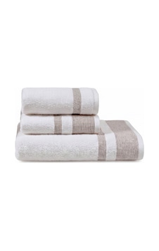 Doqu Home Akdeniz Verona Banyo Yüz Havlu Seti Bej Doqu Home Akdeniz Verona Banyo Yüz Havlu Seti Bej