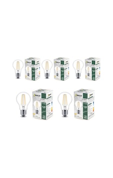 B60 4.8w E27 Led Ampul Clear Beyaz Işık 600lm 5 Adet B60 4.8w E27 Led Ampul Clear Beyaz Işık 600lm 5 Adet