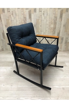 Sallanan Sandalye Tv Koltuğu Kafe-balkon-mutfak-berjer-ofis Sallanır Tekli Koltuk Miami Mavi Sallanan Sandalye Tv Koltuğu Kafe-balkon-mutfak-berjer-ofis Sallanır Tekli Koltuk Miami Mavi