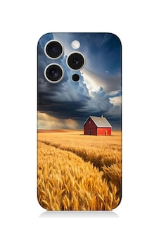 Apple Uyumlu iPhone 15 Pro Max Buğday Tarlası Desenli Silikon Kılıf Silikon Apple Uyumlu iPhone 15 Pro Max Buğday Tarlası Desenli Silikon Kılıf Silikon