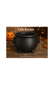 Büyük Boy Cadı Kazanı Şekerlik Halloween Cadılar Bayramı Dekoratif Şeker Kasesi Siyah 25 22,5 18 Cm Tüm Yaşlar Büyük Boy Cadı Kazanı Şekerlik Halloween Cadılar Bayramı Dekoratif Şeker Kasesi Siyah 25 22,5 18 Cm Tüm Yaşlar