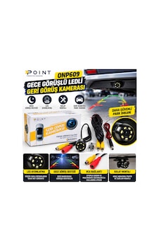 Poınt Onp609 Gece Görüşlü Led Li Geri Görüş Kamerası Araç Park Kamerası - 926988412