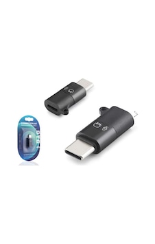 Hadron Hdx1085 Type-c Lightning Kulaklık Mikrofon Ses Adaptörü Siyah Hadron Hdx1085 Type-c Lightning Kulaklık Mikrofon Ses Adaptörü Siyah