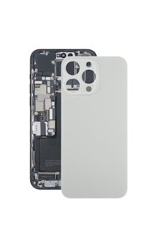 Rogfer Apple Uyumlu iPhone 15 Pro Max İçin Cam Pil Arka Kapağı Titanyum Titanyum Titanyum Rogfer Apple Uyumlu iPhone 15 Pro Max İçin Cam Pil Arka Kapağı Titanyum Titanyum Titanyum