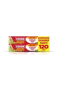 4 Adet Cook Buzdolabı Poşeti 24x38 Cm 120'li