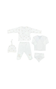 Andywawa Ac25560 Newborn Set Tinny Ships 5'li Hastane Çıkışı Ekru Ekru Andywawa Ac25560 Newborn Set Tinny Ships 5'li Hastane Çıkışı Ekru Ekru