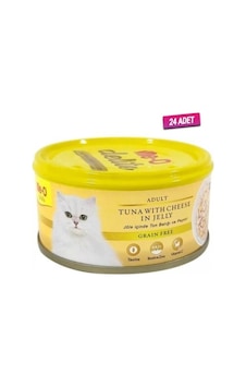 Me-O Delite Ton Balık ve Peynirli Tahılsız Kedi Konservesi 24 x 80 G Me-O Delite Ton Balık ve Peynirli Tahılsız Kedi Konservesi 24 x 80 G