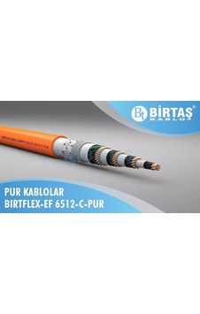 Birtaş Ef6512-cpur-3x1 ,kesit 1mm² 3-damar/çok Telli Blendajlı Ağırşart Hareketli Pur Kablo Birtaş Ef6512-cpur-3x1 ,kesit 1mm² 3-damar/çok Telli Blendajlı Ağırşart Hareketli Pur Kablo