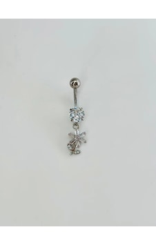 Çiçek Detaylı Göbek Piercing - Pg0110 Çok Renkli Çiçek Detaylı Göbek Piercing - Pg0110 Çok Renkli