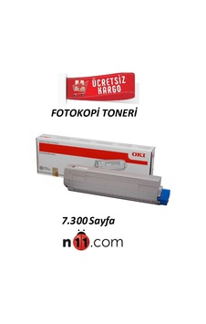 Fotokopitoneri Oki C822 Mavi Toner 44844627 Fotokopitoneri Oki C822 Mavi Toner 44844627