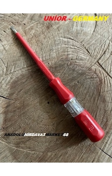 Unior Elektrik Kontrol Kalemi Büyük Düz Uçlu Tornavida 180Mm