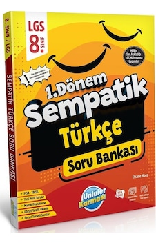 Ünlüler Karması Yayınları 8. Sınıf Lgs Türkçe 1. Dönem Sempatik Soru Bankası P-205904 Ünlüler Karması Yayınları 8. Sınıf Lgs Türkçe 1. Dönem Sempatik Soru Bankası P-205904