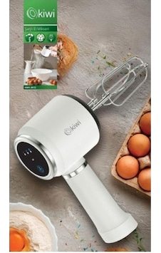 Kiwi KMX-3612 500 W 3 Hız Kademeli Şarjlı El Mikseri