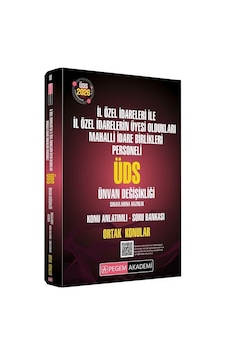 Pegem 2026 Gys Üds İl Özel İdareleri İle Üyesi Oldukları Mahalli İdare Birlikleri Personeli Ortak Konular Konu Anlatımlı Soru Bankası Görevde Yükselme Ünvan Değişikliği Pegem Akademi Yayınları