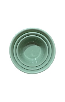 3'lü Saklama Kabı Seti İç Içe Geçmeli Badya / Leğen Mutfak Ve Ev Içi Kullanım Plastik Pratik Set Fıstık Yeşili - 637143460 Fıstık Yeşili