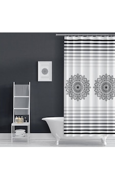 Evdy Banyo Duş Perdesi Çift Kanat 2x100x200 Çok Renkli Evdy Banyo Duş Perdesi Çift Kanat 2x100x200 Çok Renkli
