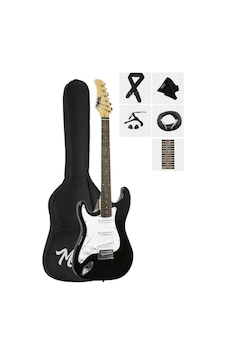 Midex Age-45-out Solak Elektro Gitar Seti Full Aksesuar White Black Outlet Midex Age-45-out Solak Elektro Gitar Seti Full Aksesuar White Black Outlet
