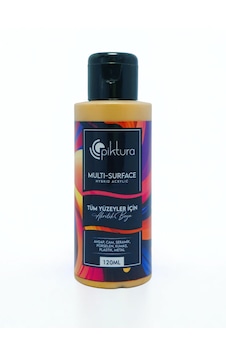 Piktura Akrilik Multisurface Boya 120ml Metalik Altın Metalik Altın