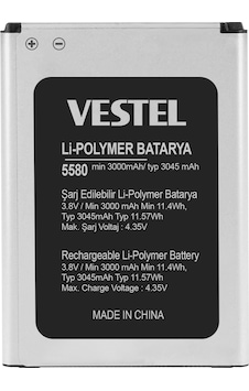 Vestel Uyumlu Venus V3 5580 Batarya 3000 Mah Vestel Uyumlu Venus V3 5580 Batarya 3000 Mah