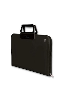 Faber-Castell 28x38 Cm Siyah Proje Çantası,Geniş İç Hacim, Ergonomik Taşıma Askılığı, PP Malzeme