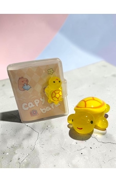 Mini Anahtarlıklı Not Defteri 5x4 Cm Ve Sevimli Kaplumbağa Figür 5x4 Cm - Sarı Mini Anahtarlıklı Not Defteri 5x4 Cm Ve Sevimli Kaplumbağa Figür 5x4 Cm - Sarı