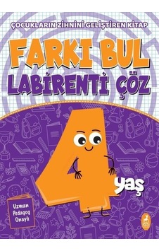 Farkı Bul Labirenti Çöz - 4 Yaş- Ren Kitap Farkı Bul Labirenti Çöz - 4 Yaş- Ren Kitap