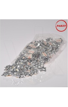 Paket Süsü Hediyelik 100'lü Paket Gümüş Renkli Yıldız Rafya